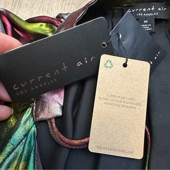 NWT Current Air Metallic Long Sleeve Dress - Picture 10 of 13